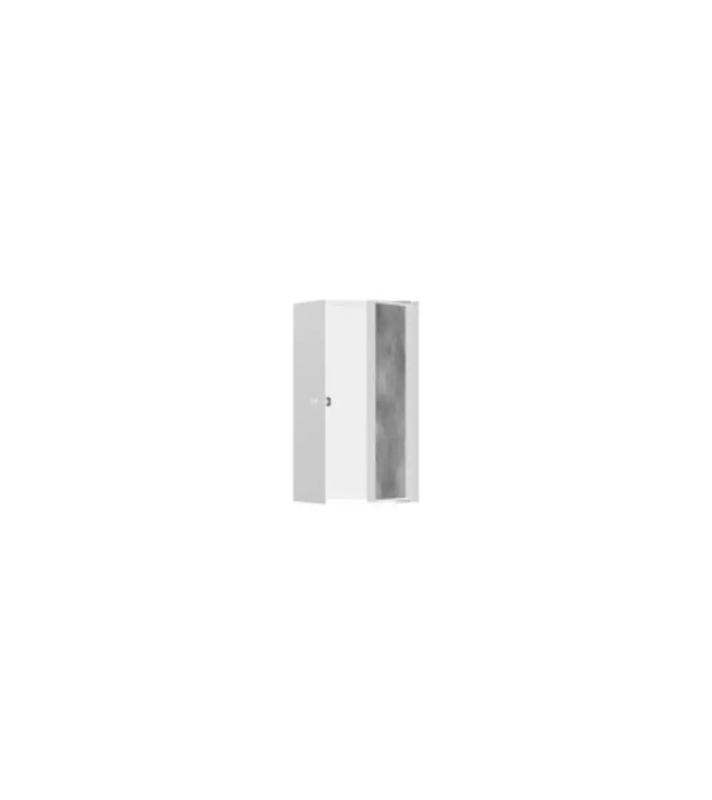 Weißer Wandschrank mit befliesbarer Tür und zwei Fächern, geeignet für Badezimmer oder Duschanwendungen, gestaltet von Hansgrohe.